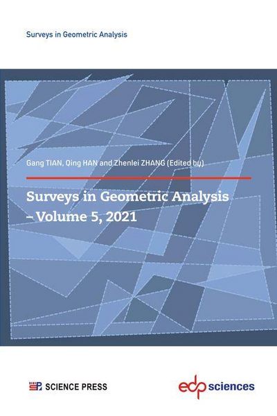 Produktbild: Surveys in Geometric Analysis - Volume 5, 2021