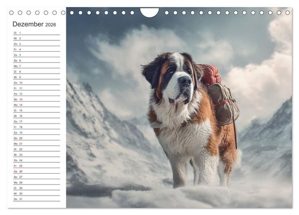 Produktbild: Hundegl&uuml;ck (Wandkalender 2026 DIN A4 quer), CALVENDO Monatskalender
