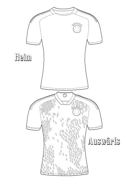 Produktbild: Fu&szlig;ball-Malbuch Trikot-Designer f&uuml;r Kinder ab 6 Jahren mit 100 Motiven zum Ausmalen