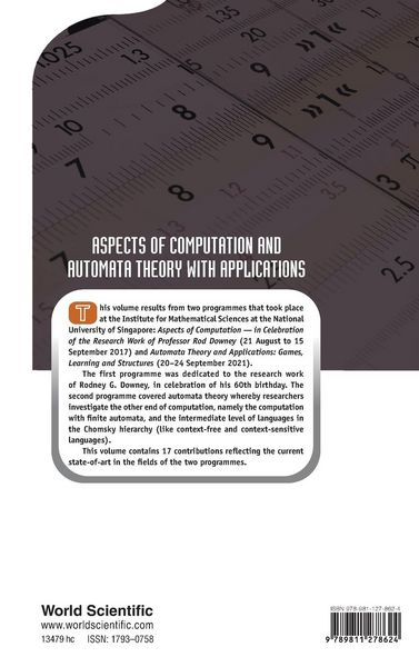 Produktbild: Aspects Of Computation and Automata Theory with Applications