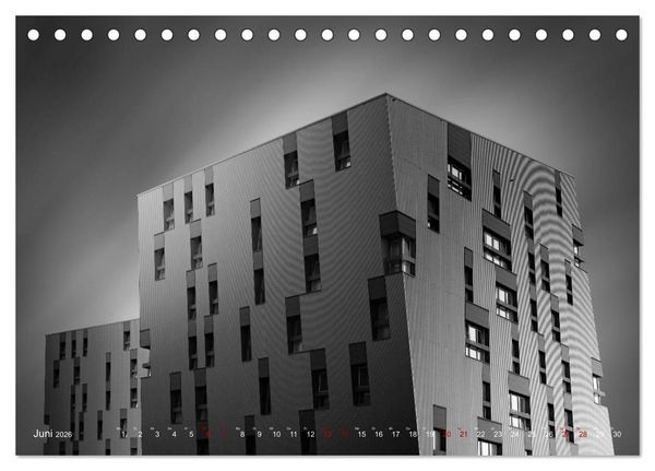 Produktbild: Monochrome Architektur (Tischkalender 2026 DIN A5 quer), CALVENDO Monatskalender