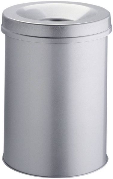 Produktbild: Durable Safe 330610 Papierkorb 30l (&Oslash; x H) 315mm x 492mm Metall Grau 1St.