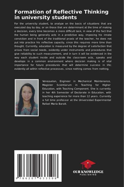 Produktbild: Formation of Reflective Thinking in university students