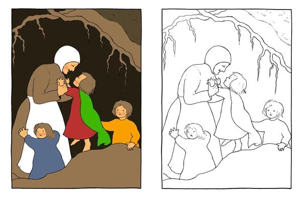 Produktbild: Etwas von den Wurzelkindern: Jahreszeiten-Malbuch