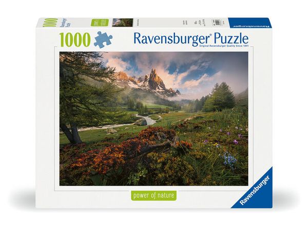 Produktbild: Erwachsenenpuzzle 1000 Teile - Malerische Stimmung im Vall&eacute;e de la Clar&eacute;e, Franz&ouml;sische Alpen