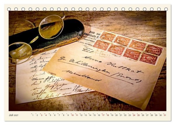 Produktbild: Handschriftlich (Tischkalender 2027 DIN A5 quer), CALVENDO Monatskalender