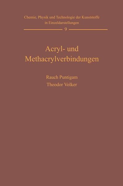 Produktbild: Acryl- und Methacrylverbindungen