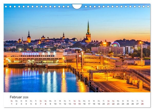 Produktbild: Tallinn - Eine Reise in die Hauptstadt Estlands. (Wandkalender 2026 DIN A4 quer), CALVENDO Monatskalender