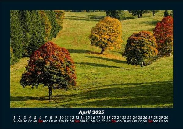 Produktbild: Landschaftskalender 2025 Fotokalender DIN A5