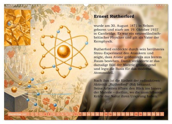 Produktbild: Pioniere der Elektrodynamik (Wandkalender 2027 DIN A2 quer), CALVENDO Monatskalender
