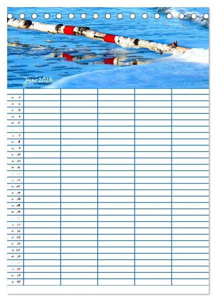 Produktbild: Meer Zeit f&uuml;r uns! (Tischkalender 2026 DIN A5 hoch), CALVENDO Monatskalender