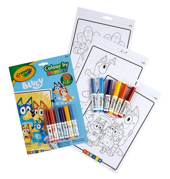 Produktbild: CRAYOLA - Malbuch Malen nach Zahlen Bluey
