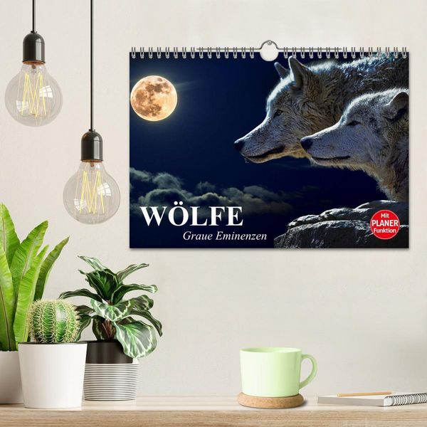 Produktbild: W&ouml;lfe. Graue Eminenzen (Wandkalender 2026 DIN A4 quer), CALVENDO Monatskalender