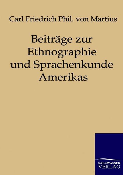 Produktbild: Beitr&auml;ge zur Ethnographie und Sprachenkunde Amerikas