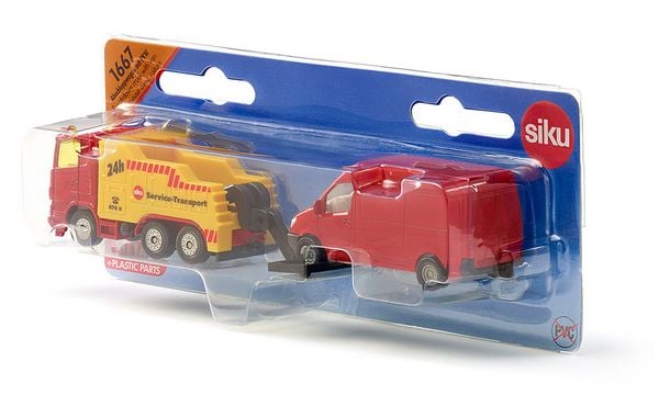 Produktbild: Siku 1667 Abschleppwagen mit PKW