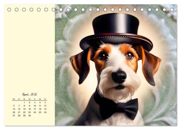 Produktbild: Gut beh&uuml;tete Hunde (Tischkalender 2026 DIN A5 quer), CALVENDO Monatskalender
