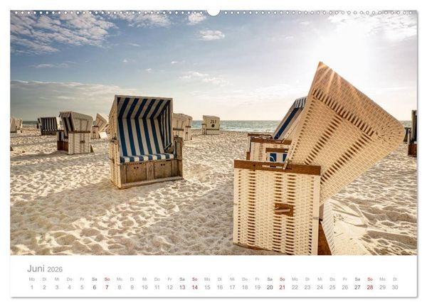 Produktbild: Sylter Lichtstimmungen (Wandkalender 2026 DIN A2 quer), CALVENDO Monatskalender