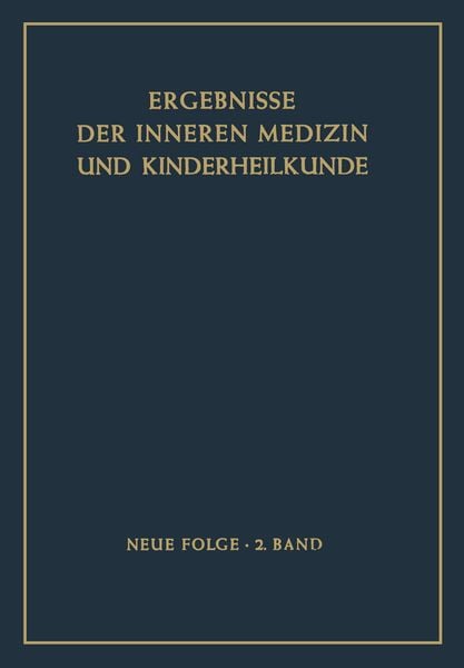 Ergebnisse der Inneren Medizin und Kinderheilkunde, Taschenbuch von H. Assmann , A. Schittenhelm , R. Schoen , E. Glanzmann , B. de Rudder, Springer