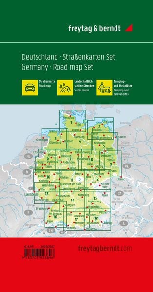 Produktbild: Freytag & berndt Stra&szlig;enkarte Deutschland Set 2026/2027 1:200.000
