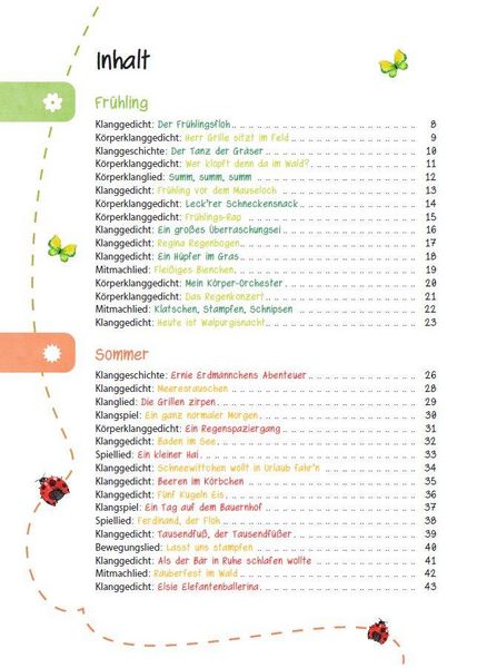 Produktbild: Das Kita-Jahreszeitenbuch: Klanggeschichten & Spiellieder