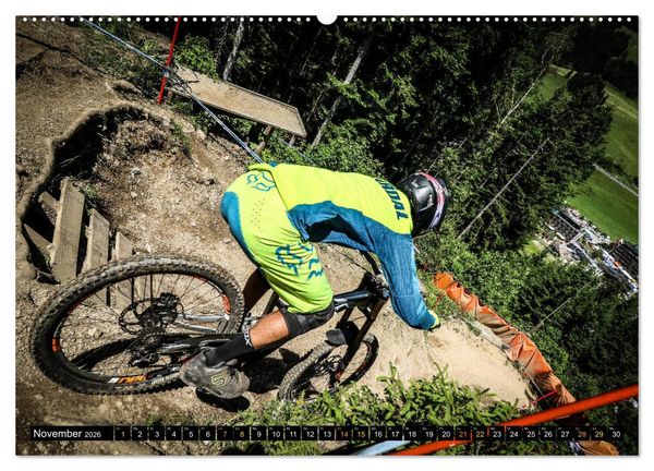 Produktbild: Downhill Racing (hochwertiger Premium Wandkalender 2026 DIN A2 quer), Kunstdruck in Hochglanz