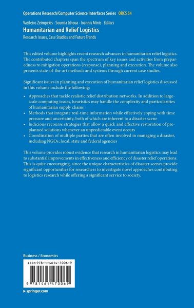 Produktbild: Humanitarian and Relief Logistics