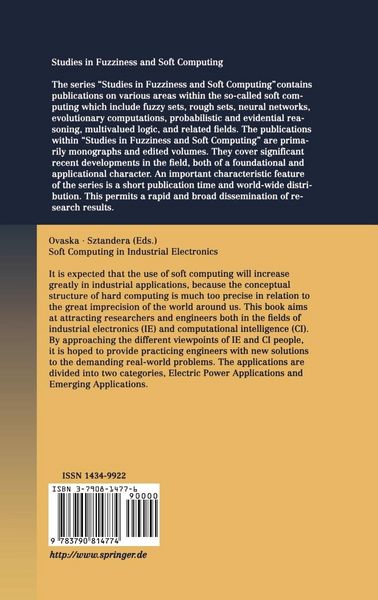 Produktbild: Soft Computing in Industrial Electronics