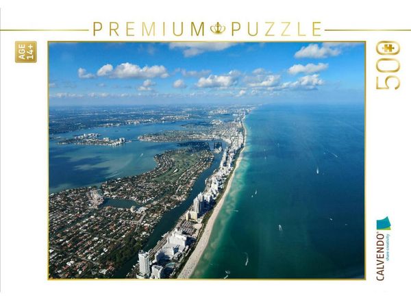 CALVENDO Puzzle Miami Beach, Florida, USA | 500 Teile Lege-Größe 48 × 36 cm Foto-Puzzle für Erwachsene