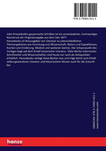 Produktbild: John PrinceSmiths gesammelte Schriften