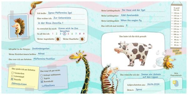 Produktbild: Mein gro&szlig;es Zoo Kindergarten-Freundebuch