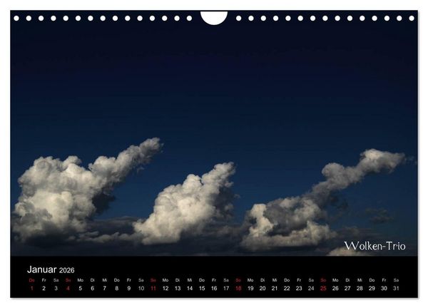 Produktbild: Wolken-Kunstwerke (Wandkalender 2026 DIN A4 quer), CALVENDO Monatskalender