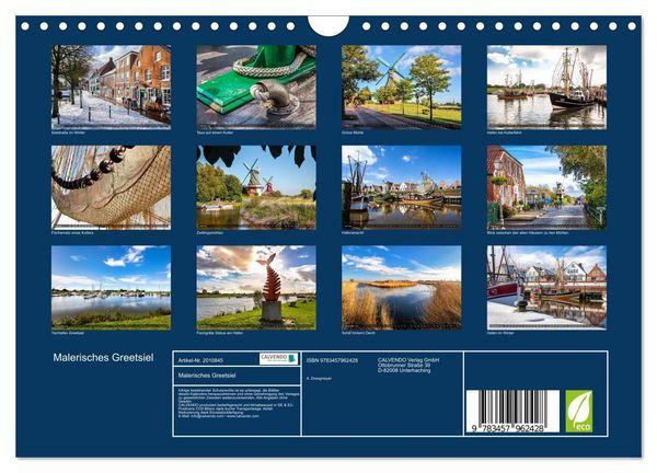 Produktbild: Malerisches Greetsiel (Wandkalender 2026 DIN A4 quer), CALVENDO Monatskalender