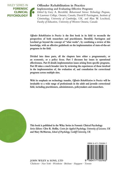 Produktbild: Offender Rehabilitation in Practice