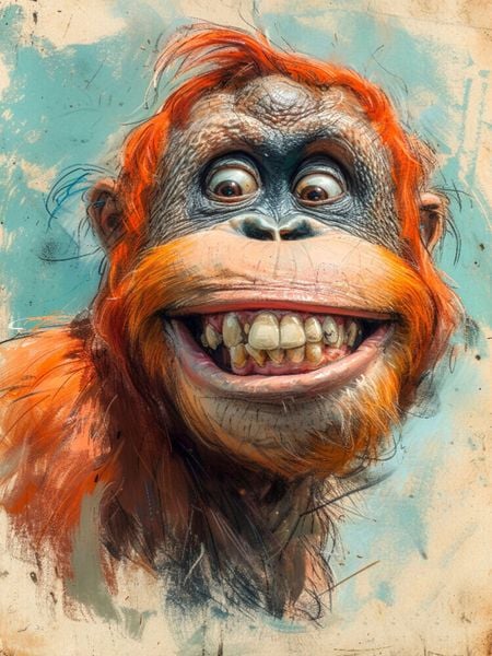 Produktbild: CALVENDO Puzzle Orang Utan | 1000 Teile Lege-Gr&ouml;&szlig;e 64x48cm Foto-Puzzle f&uuml;r gl&uuml;ckliche Stunden