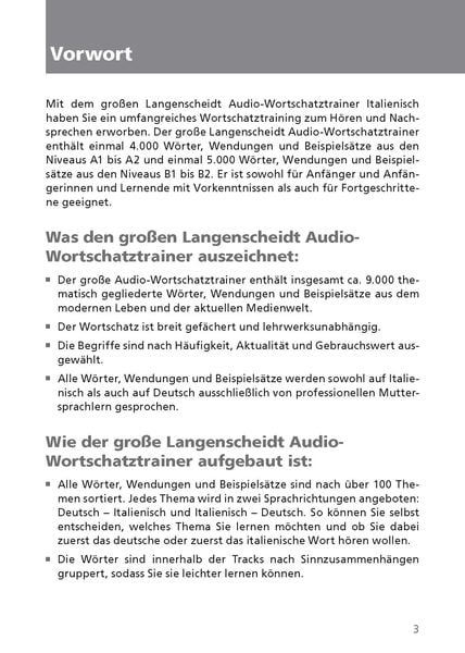 Produktbild: Langenscheidt Der gro&szlig;e Audio-Wortschatztrainer Italienisch
