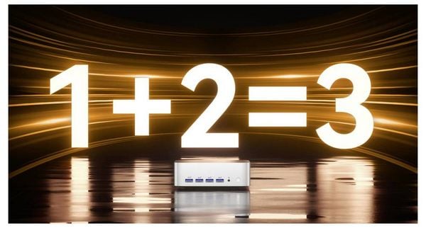 Produktbild: GEEKOM Mini PC A8 Max AMD Ryzen 9 8945HS 5.2 GHz 32 GB RAM 1 TB SSD AMD Radeon&trade; 780M Win 11 Pro A8 Max