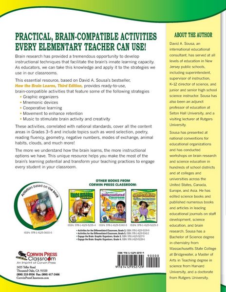 Produktbild: Brain-Compatible Activities, Grades 3-5