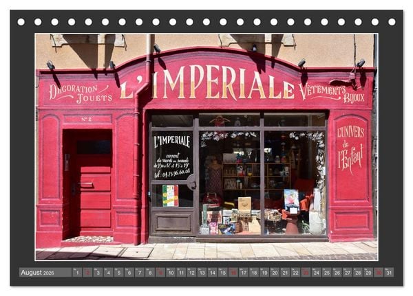 Produktbild: Hereinspaziert &ndash; Ladenfronten in Frankreich (Tischkalender 2026 DIN A5 quer), CALVENDO Monatskalender
