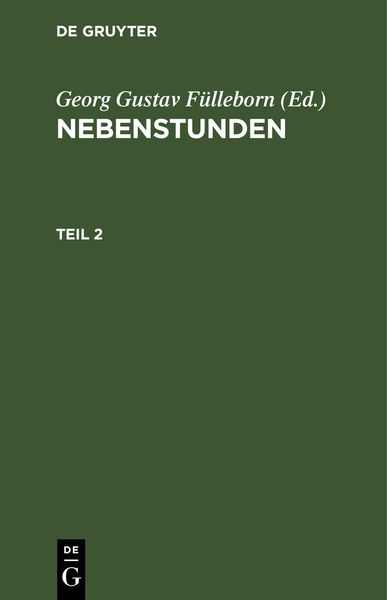 Produktbild: Nebenstunden. Teil 2