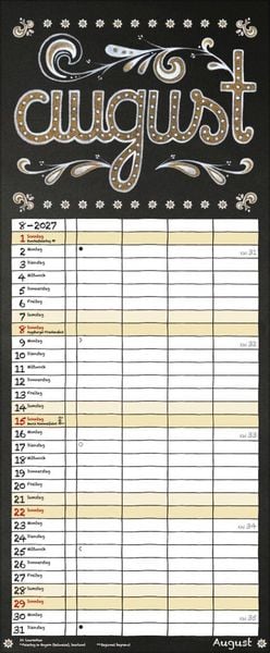 Produktbild: Tafel Timer 2027