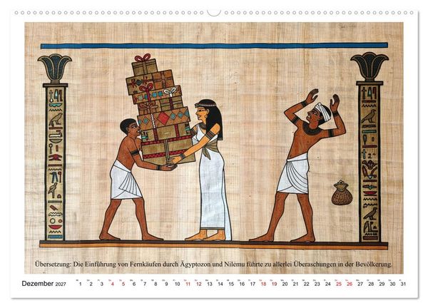 Produktbild: Am Nil ist auch nur Montag (hochwertiger Premium Wandkalender 2027 DIN A2 quer), Kunstdruck in Hochglanz