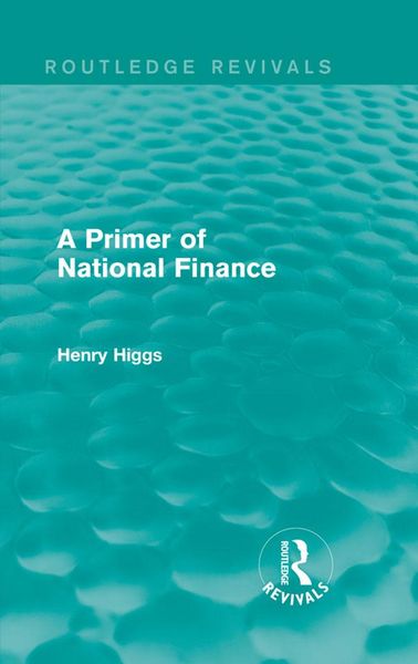 Produktbild: A Primer of National Finance