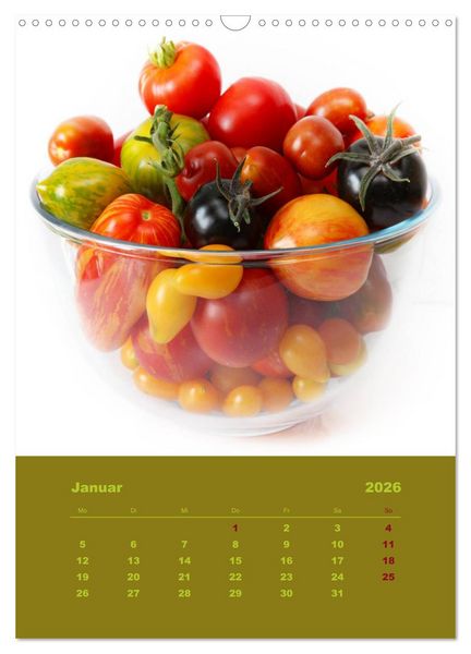 Produktbild: Tomaten - Alles BIO! (Wandkalender 2026 DIN A3 hoch), CALVENDO Monatskalender