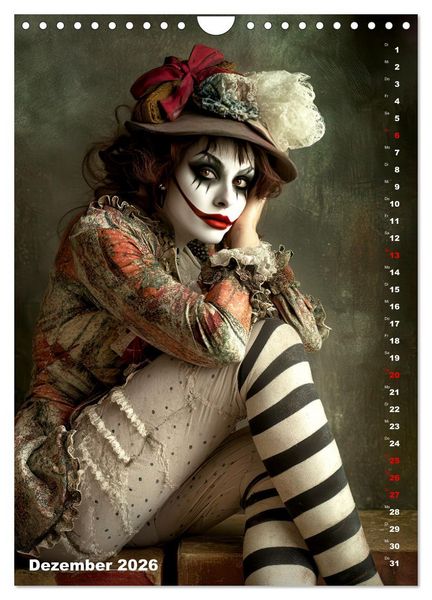 Produktbild: Clowngeschichten - Eine besondere Welt (Wandkalender 2026 DIN A4 hoch), CALVENDO Monatskalender
