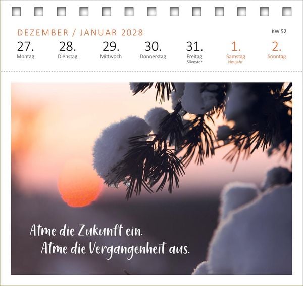 Produktbild: Postkartenkalender Innere St&auml;rke 2027