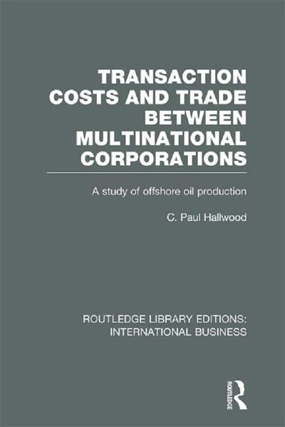 Produktbild: Transaction Costs & Trade Between Multinational Corporations (RLE International Business)