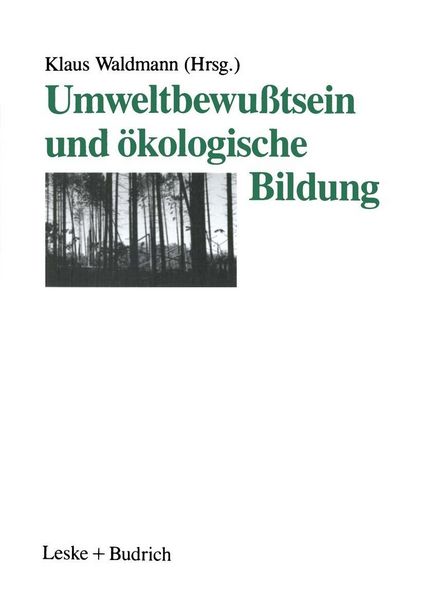 Produktbild: Umweltbewu&szlig;tsein und &ouml;kologische Bildung