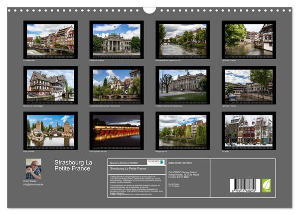 Produktbild: Strasbourg La Petite France (Calendrier mural 2026 DIN A3 vertical), CALVENDO calendrier mensuel