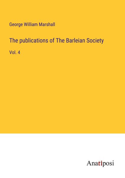 Produktbild: The publications of The Barleian Society