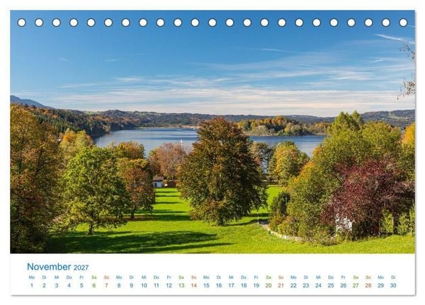 Produktbild: Im blauen Land am Alpenrand (Tischkalender 2027 DIN A5 quer), CALVENDO Monatskalender